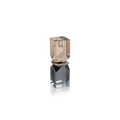 Mozart Smoke & Gold Crystal Holder