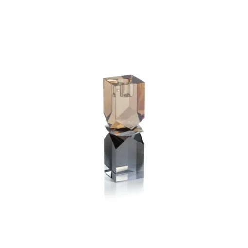 Mozart Smoke & Gold Crystal Holder