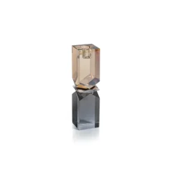Mozart Smoke & Gold Crystal Holder