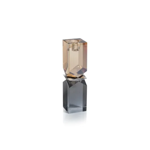 Mozart Smoke & Gold Crystal Holder