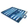Onyx Pebble Blue Backgammon Set