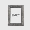 Oxford Faux Shagreen Frame Cool Gray