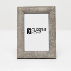 Oxford Faux Shagreen Frame Sand