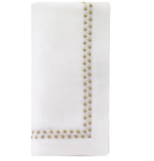 Pearls Napkin Gold Set of 4