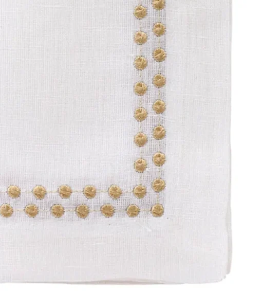 Pearls Napkin Gold Set of 4