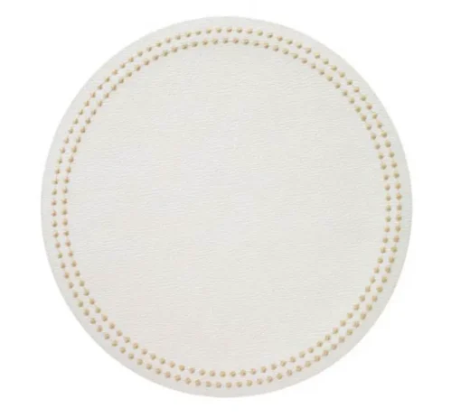 Pearls Round Placemat Set of 4