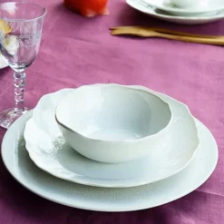 Plume White Dinnerware Pearl