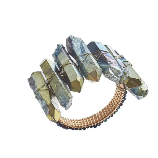 Radiant Napkin Ring Midnight Set of 4