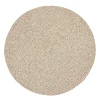 Rattan Round Weave Placemat Set of 4 - Slate