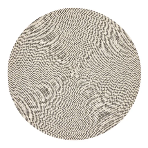 Rattan Round Weave Placemat Set of 4 - Black