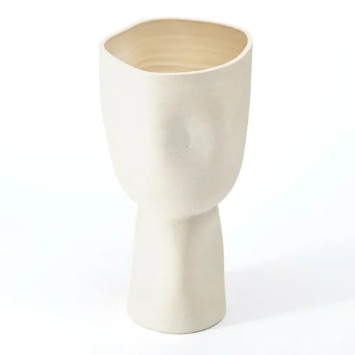 Ren Footed Bowl - Raw Blanc