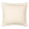 Riley Frayed Pillow Oyster 22 x 22