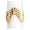 Ripple Napkin Ring Gold Set of 4