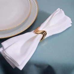 Ripple Napkin Ring Gold Set of 4