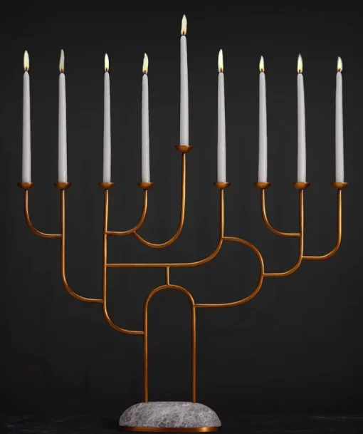 Rova Gold Menorah