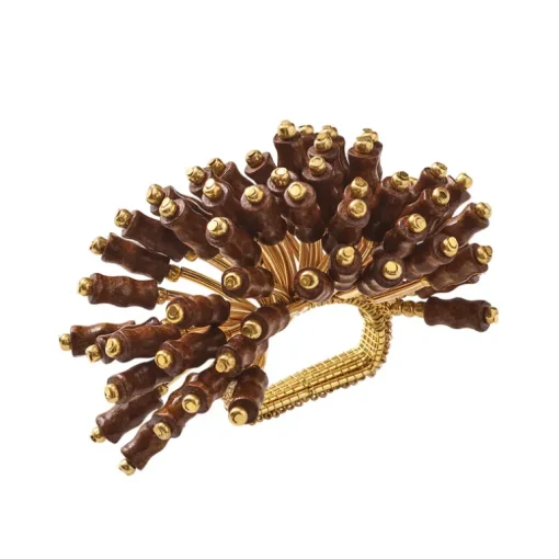 Royal Palm Napkin Ring Set of 4