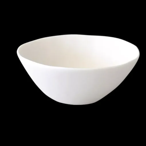 Sculpt Tapered White Medium Bowl
