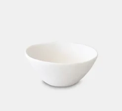 Sculpt White Tapered Small Bowl