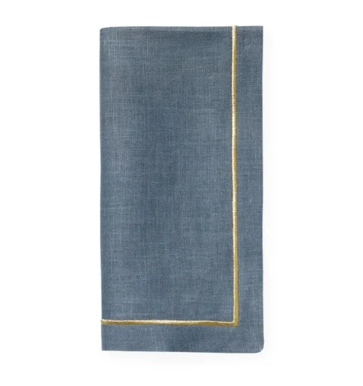 Seaton Napkin Flint & Gold Set of 4