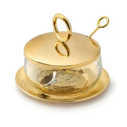 Sphere Horseradish Jar Gold Set