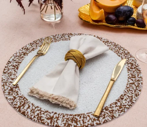 Splatter Beaded Placemat Set of 4