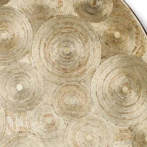 Split Gold Natural Round Centerpiece 18"