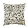 Squiggy Charcoal Pillow