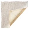 Stamped Reversible Placemat Silver & Gold Set of 4