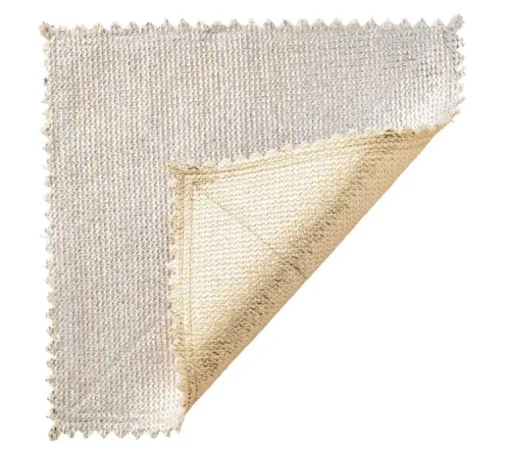 Stamped Reversible Placemat Silver & Gold Set of 4
