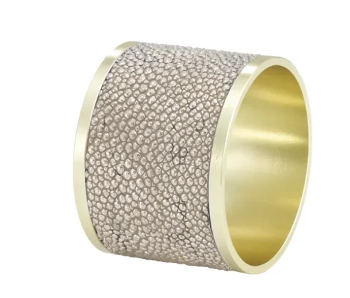 Stingray Napkin Ring Set of 4 - Pearl