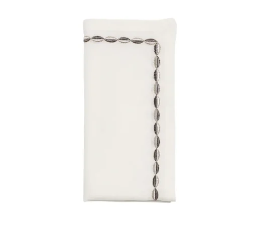 Swag Napkin Gunmetal & Silver Set of 4