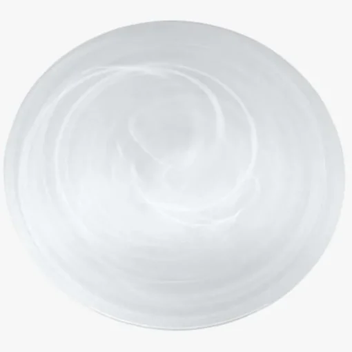 Swirl Alabaster Dinnerware White Set of 4