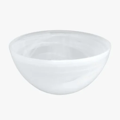 Swirl Alabaster Dinnerware White Set of 4