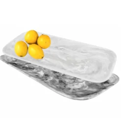 Swirl Classic Resin Rectangle Platter