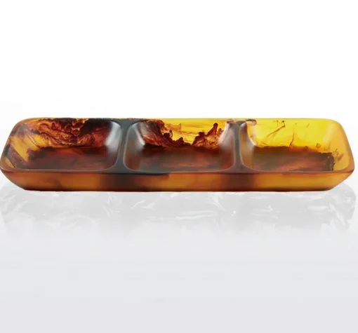 Swirl Resin 3 Part Server Tortoise