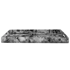 Swirl Resin Classic Handled Rectangle Tray