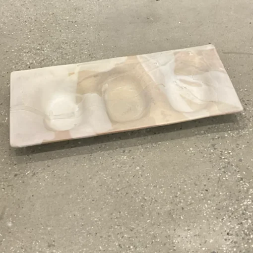 Three Part Stone Rectangle Platter