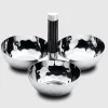 Tundra Black Resin Hande Triple Bowl
