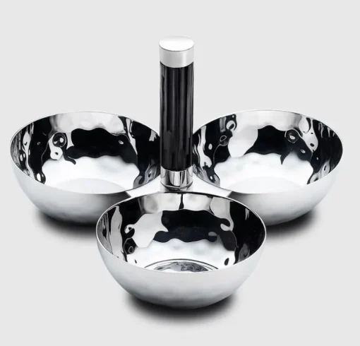 Tundra Black Resin Hande Triple Bowl