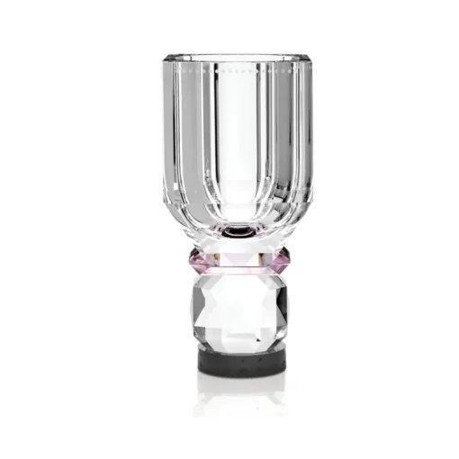 Utah Vase - Clear & Rose