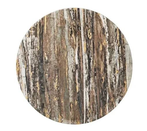 Weathered Pine Placemat Ivory and Natural Set of 4