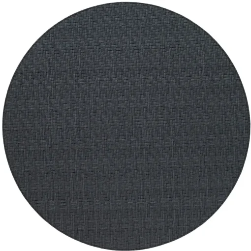 Wicker Round Placemat Black Set of 4