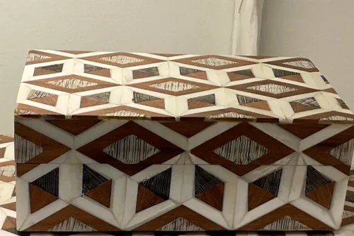 Wood Inlay Etched Box