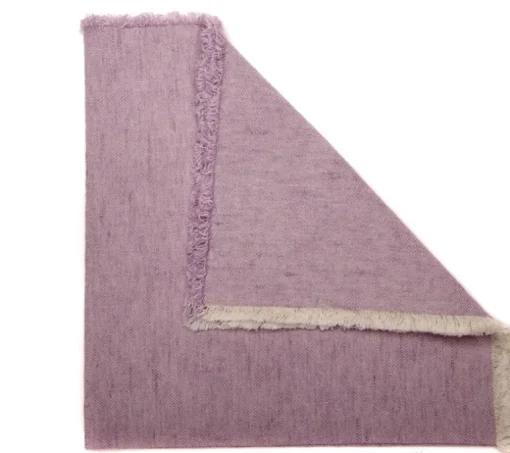 Woven Washed Fringe Napkin Lavender Set of 4